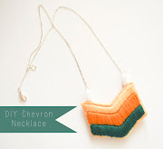A sweet, simple stitched chevron necklace. To get started, you'll need a . (chevron necklace )