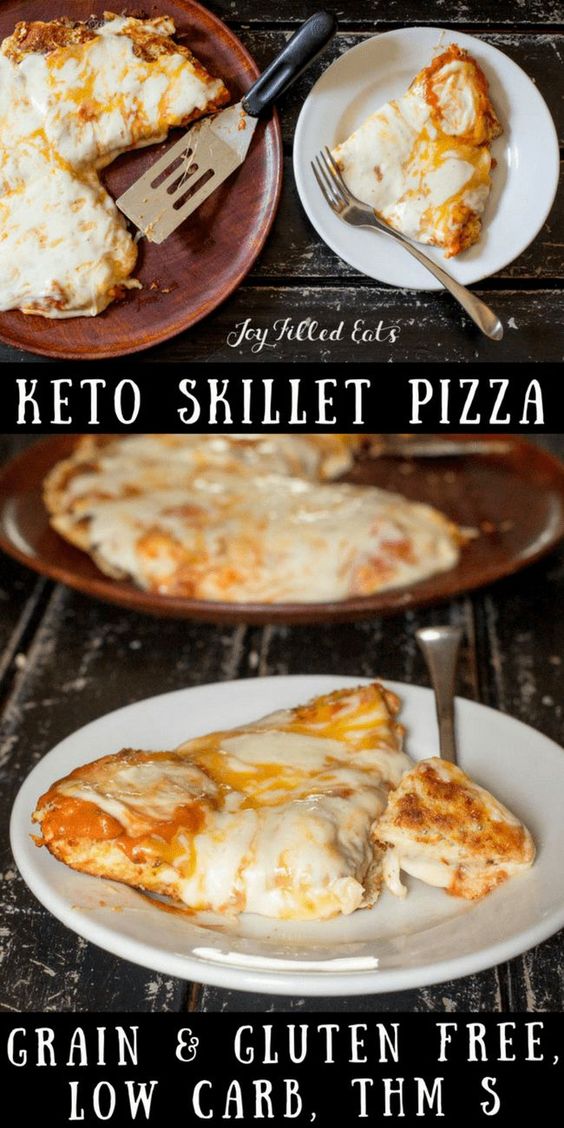 Low Carb Pizza in a Skillet