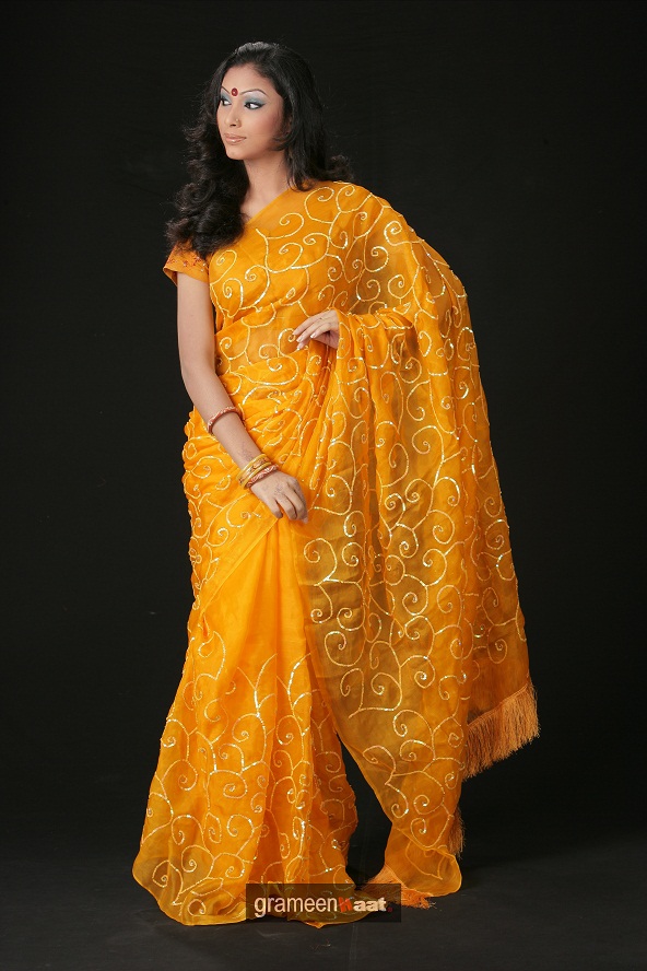 yellow sarees
