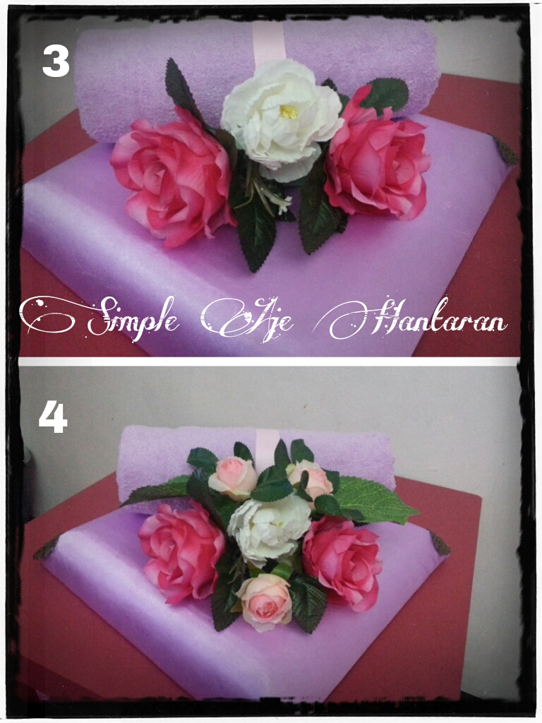 Simple Aje Hantaran: Tutorial 012: Gubahan Hantaran Tuala