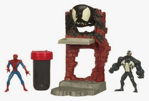  Spider Man Oscorp Ooze Factory Set - Black Spider - Man Vs. Venom