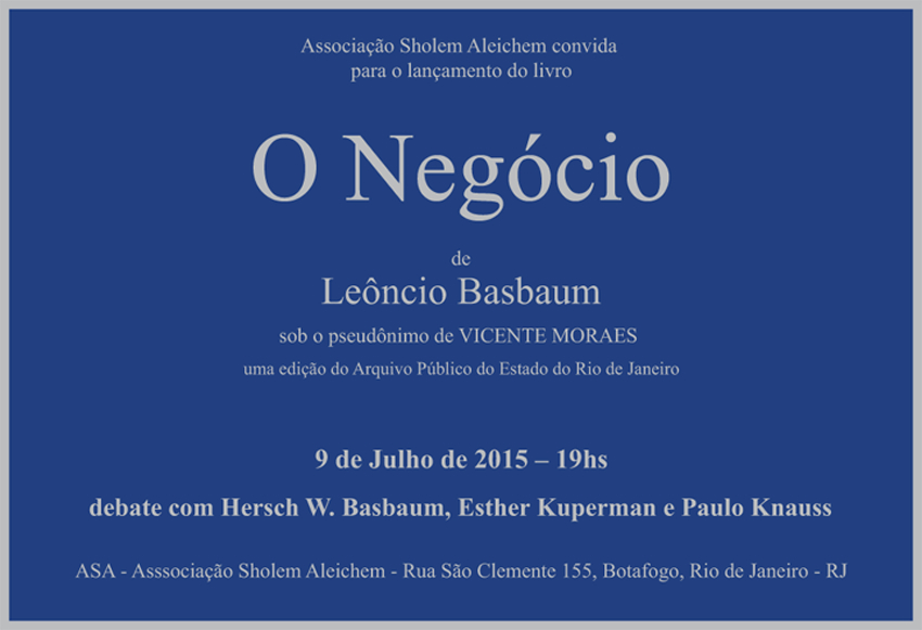 Lançamento de um livro inédito do historiador Leoncio Basbaum.