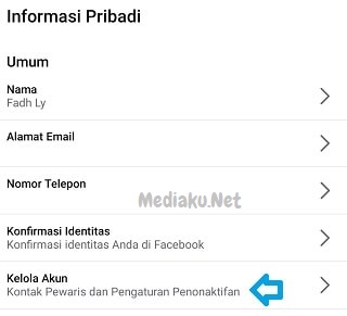 Menonaktifkan Akun Facebook Lewat HP