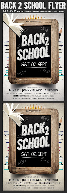   Back to School Party Flyer Template