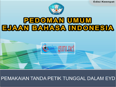 Penggunaan Tanda Petik Tunggal Yang Benar