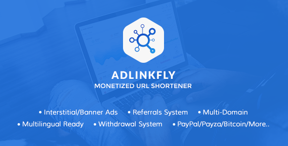 تحميل  AdLinkFly v4.5.1 سكريبت إختصار روابط  مجاناً مع تفعيل 