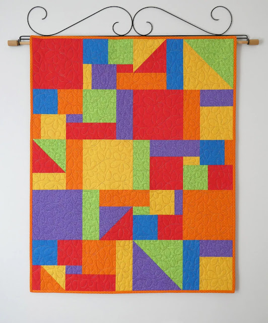colorful baby quilt