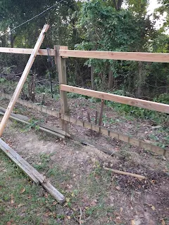 the post befor the fence was installed.