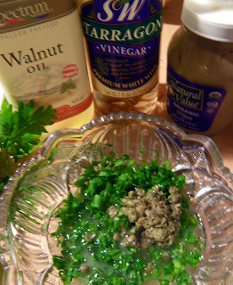 Walnut Oil, Tarragon Vinegar, Dijon Mustard and Mixed Herbs & Capers