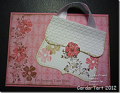 top note handbag card