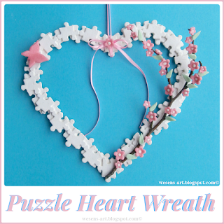 PuzzleHeartWreath wesens-art.blogspot.com