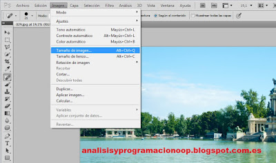 cambiar el tamaño de una imagen con photoshop