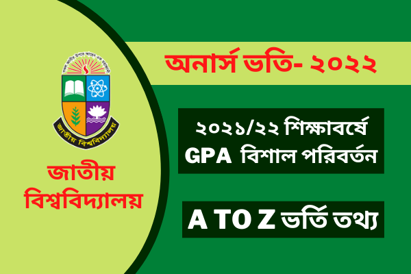 Honors 1st Year Admission 2022  2021-2022 সেসনের অনার্স ১ম বর্ষ ভর্তির আবেদন