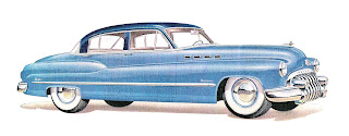 car vintage illustration artwork buick 1950 digital clipart image