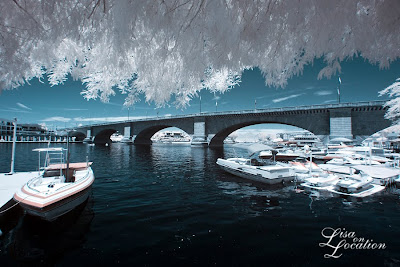 London Bridge, Lake Havasu City, Arizona, false-color infrared, New Braunfels photographer