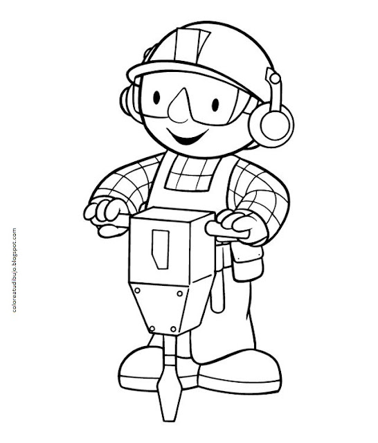 🛠️Bob el constructor para colorear y pintar🔨