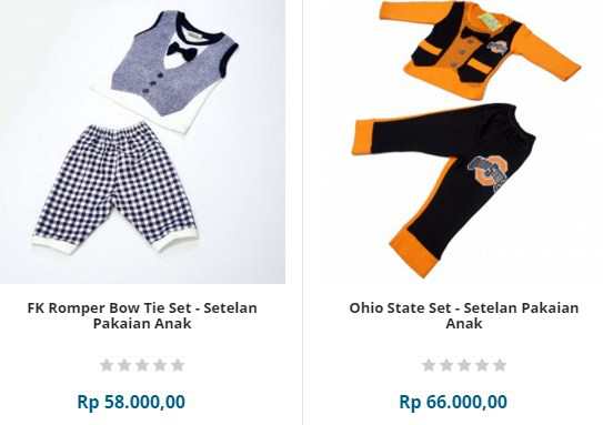 Baju bayi laki-laki set lengkap