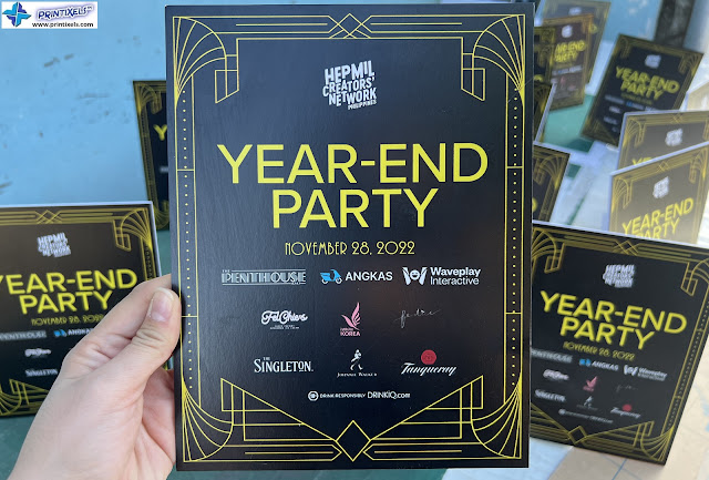 Tabletop Signs - Year-End Party