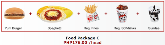 Jollibee party package C
