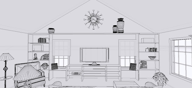 Wall unit drawing