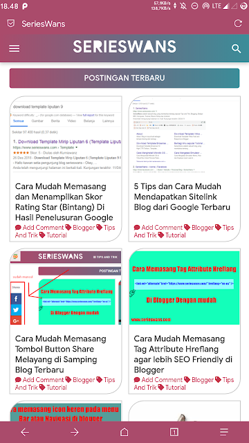 Cara Mengganti Warna Address Bar Blog di Browser HP