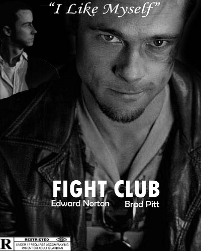 brad pitt fight club poster. Fight Club