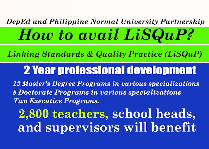 How to avail PNU Linking Standards & Quality Practice (LiSQuP) for Teachers and School Heads?