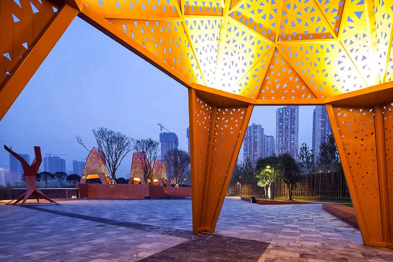 Fengming Mountain Park by Martha Schwartz Partners