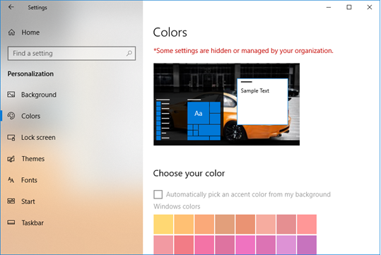 Cara menonaktifkan pengaturan warna dan tampilan di windows 10