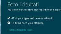 Verifica compatibilità di Windows 8.1 con computer, programmi e parti hardware