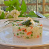 Risotto dell'orto con verdure croccanti e burrata