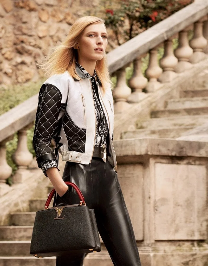 Julia Nobis appears in Louis Vuitton Capucines fall-winter 2019 campaign