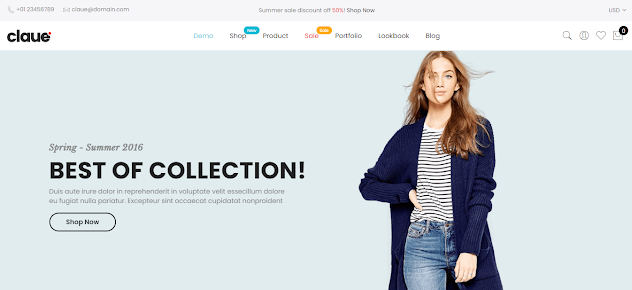 Claue - Clean Minimal Elementor WooCommerce Theme