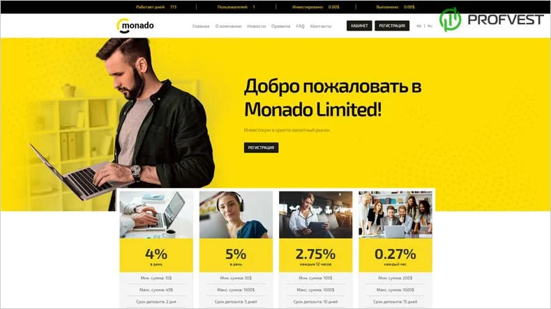 Monado обзор и отзывы HYIP-проекта