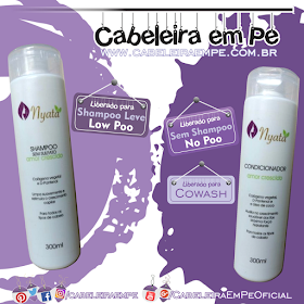 Shampoo (Low Poo) e Condicionador (No Poo e cowash) Amor Crescido - Nyata