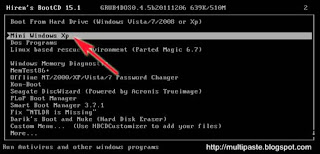 Cara Reset Password Windows Menggunakan Hiren's BootCD 15.1