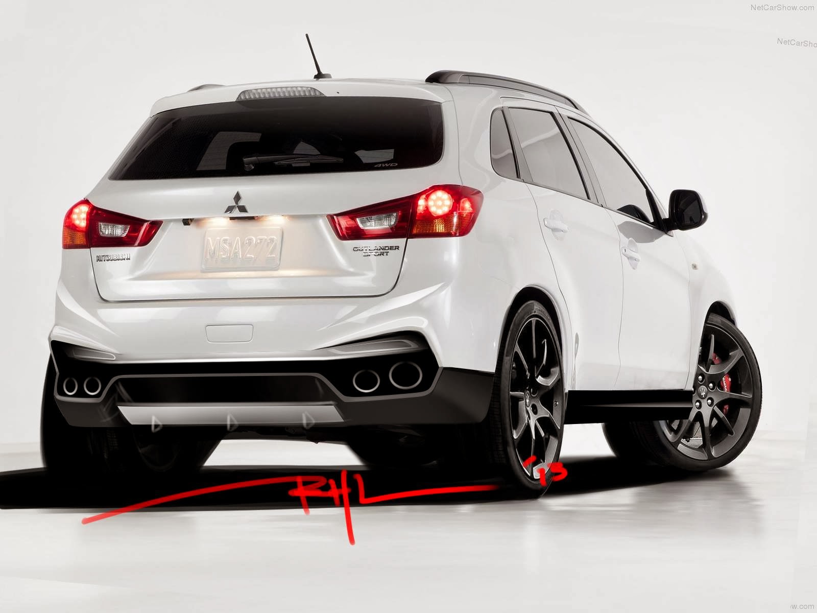 Mitsubishi Outlander Sport Rear Car Modification Idea