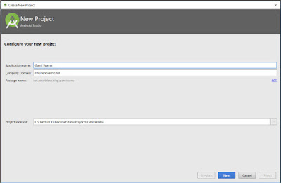 membuat project baru di android studio