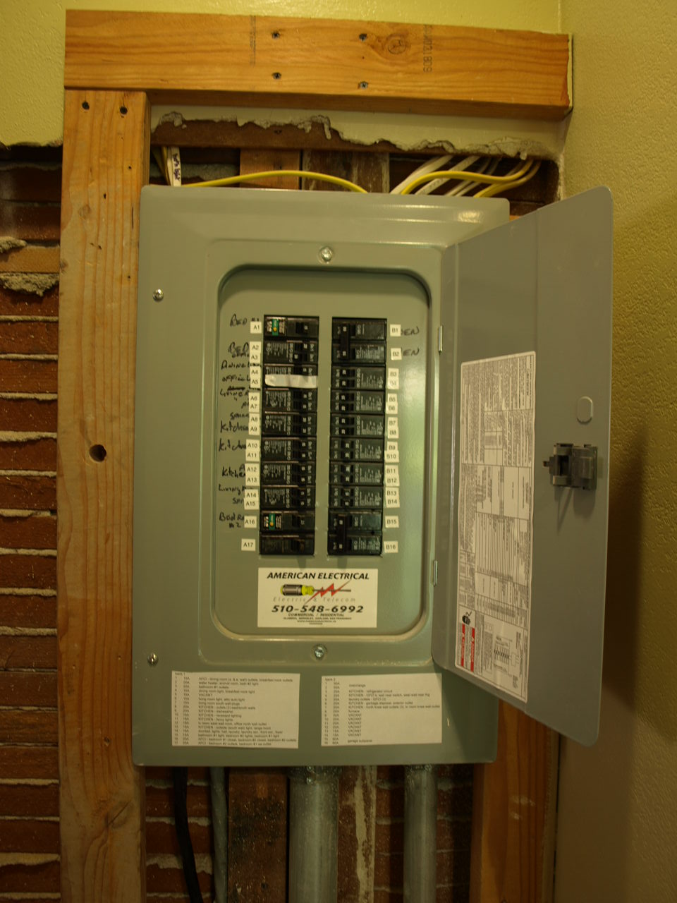 Labeling the Electrical Panel