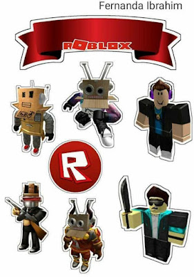 Roblox: Toppers para Tartas, Tortas, Pasteles, Bizcochos o Cakes para Imprimir Gratis.