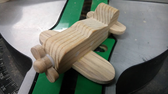 Handmade Wood Toy Experimental Aircraft