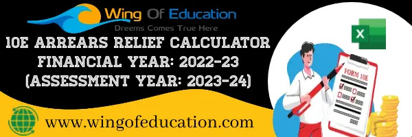 10E Arrears Relief Excel Calculator