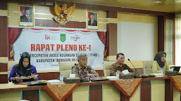 Asisten Dua Setda Inhil Junaidi Pimpin Rapat Pleno TPKAD Kabupaten Inhil 2025