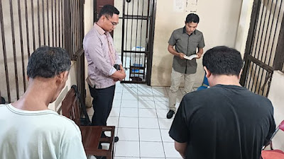 Tahanan Rutan Polres Tanimbar Ikuti Ibadah Minggu