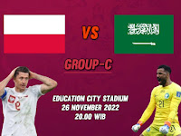 Streaming piala dunia Qatar 2022 gratis. Polandia vs Arab Saudi. Menanti kejutan kedua dari Arab saudi