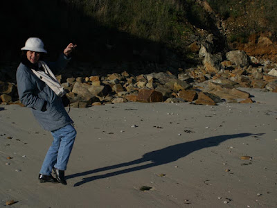 Najia Abeer en Bretagne (Janvier 2005 - photo Serge Gilard)