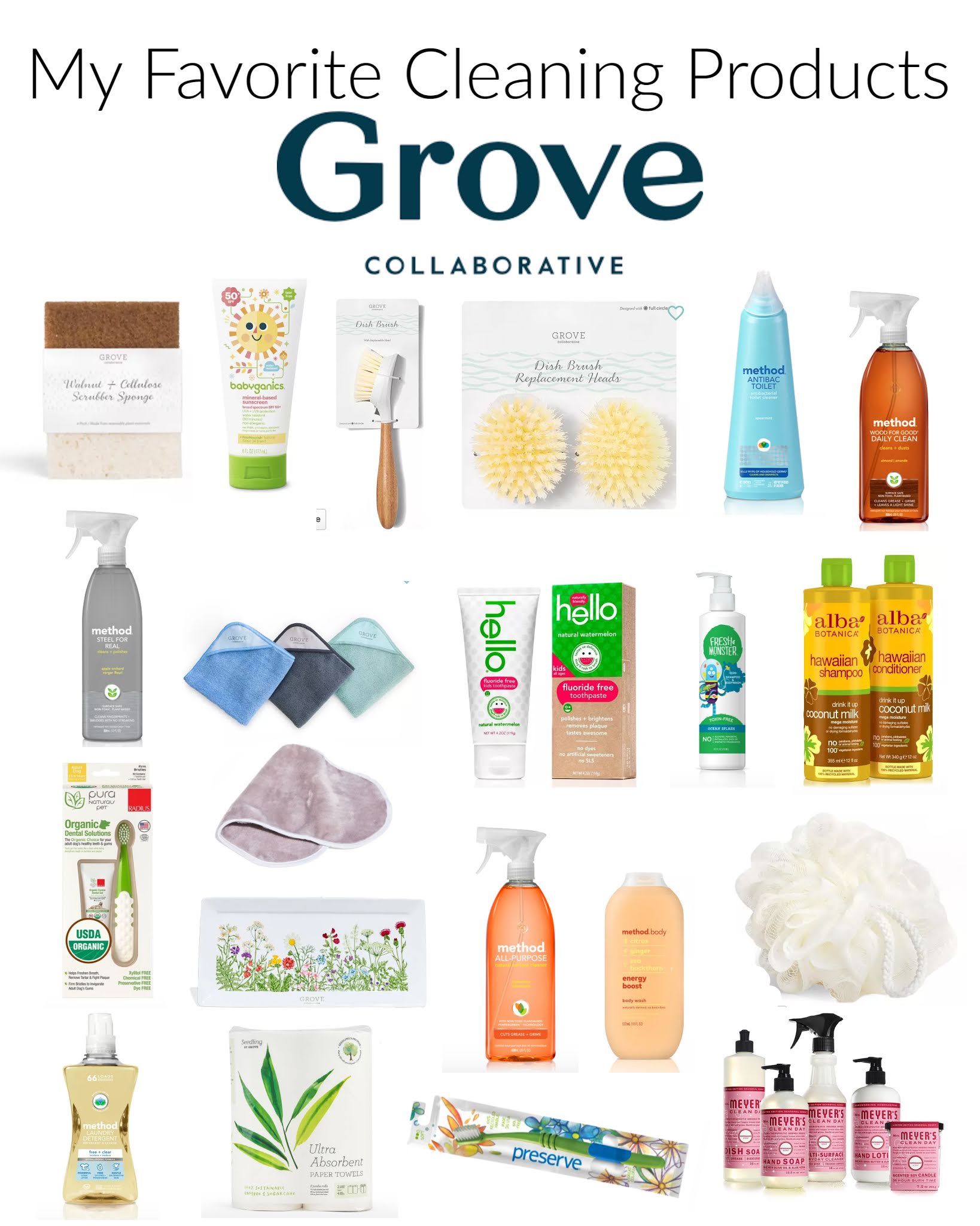 Grove collaborative products. The best grove collaborative products. The best cleaning products. Safe cleaning products for kids. Safe cleaning products to use in your home. The best all natural cleaners. Free mrs meyers gift set. The best mrs Meyers products. #cleaning #clean #home #organic #allnatural #family