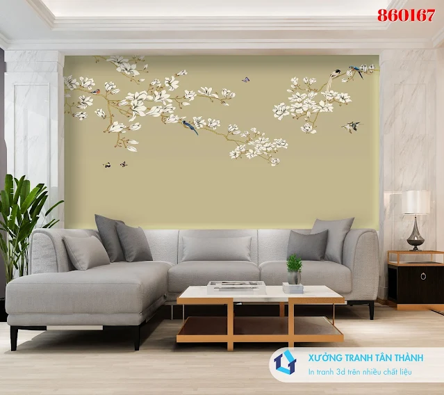 Tranh PVC Indochi Vàng Đơn Sắc