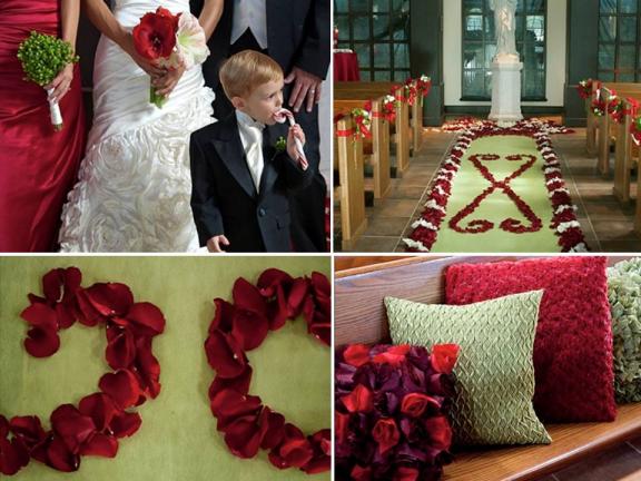 Red and Green DIY Winter Wedding 1040 PM Wedding Plans Galleries