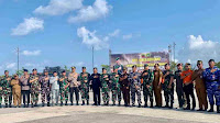 Danlanal Bintan Turut Hadir Dalam Apel Siaga Bersama Korem 033/WP, Perkuat Koordinasi dan Respon Cepat Saat Bencana